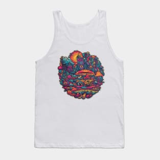 Strange World Trippy Sticker Art Tank Top